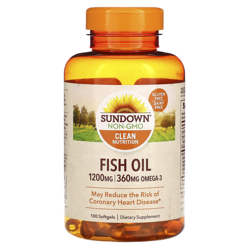 Sundown Naturals Fish Oil 600 mg 100 Softgels 30768168889