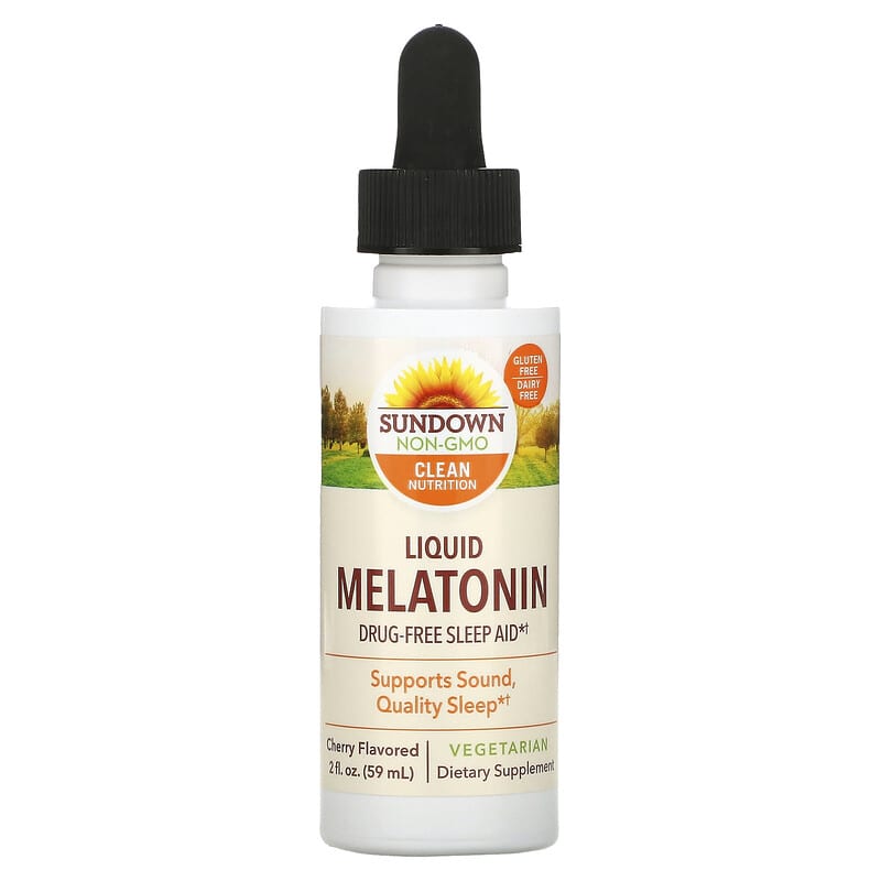Sundown Naturals Liquid Melatonin Cherry 2 fl oz (59 ml) 30768168360