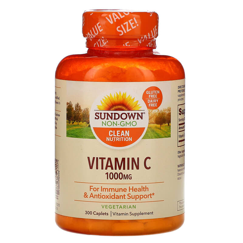 Sundown Naturals Vitamin C 1,000 mg 300 Caplets 30768025052