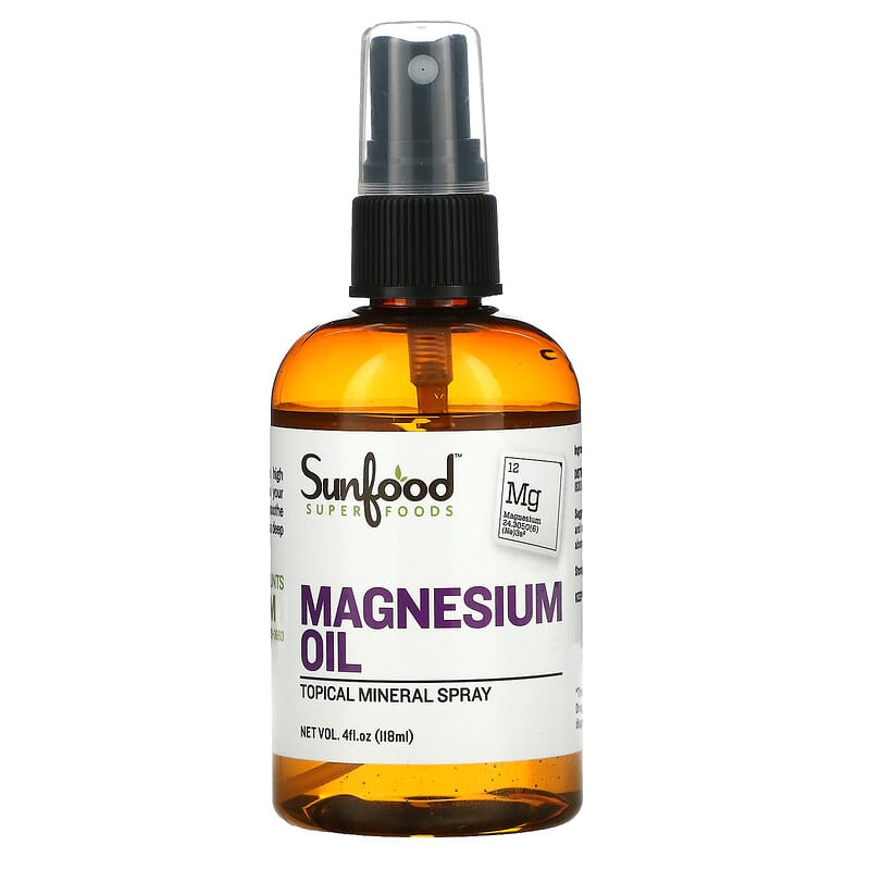 Sunfood Magnesium Oil 4 fl oz (118 ml) 803813010507