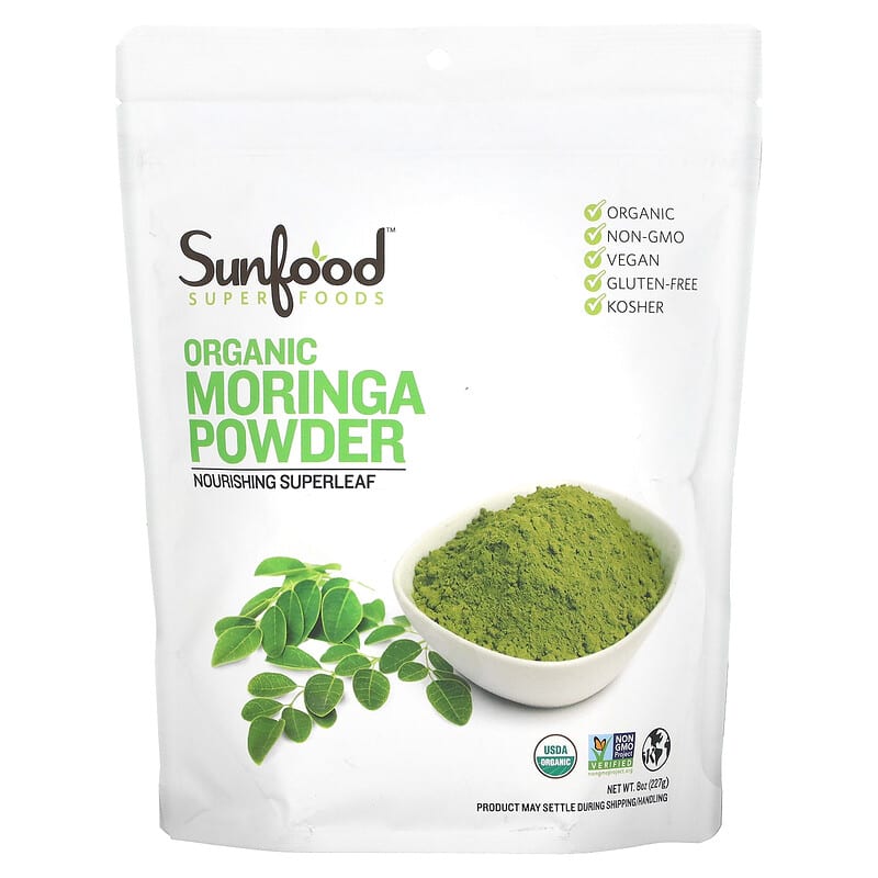 Sunfood Organic Moringa Powder 8 oz (227 g) 803813101052