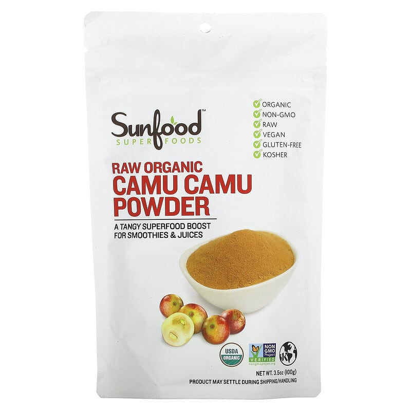 Sunfood Raw Organic Camu Camu Powder 3.5 oz (100 g) 803813200731