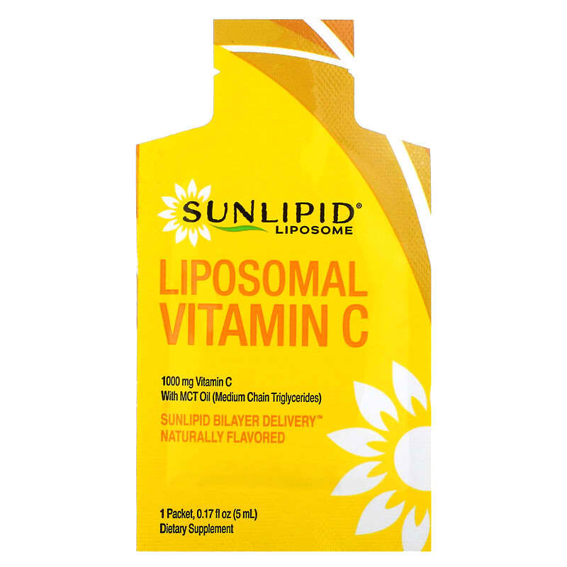 Sunlipid, Liposomal Vitamin C, 30 Packets, 0.17 fl oz (5 ml) Each 810012470001
