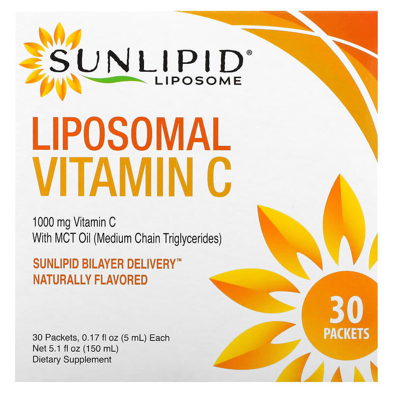 Sunlipid Liposomal Vitamin C 30 Packets 0.17 fl oz (5 ml) Each 810012470001