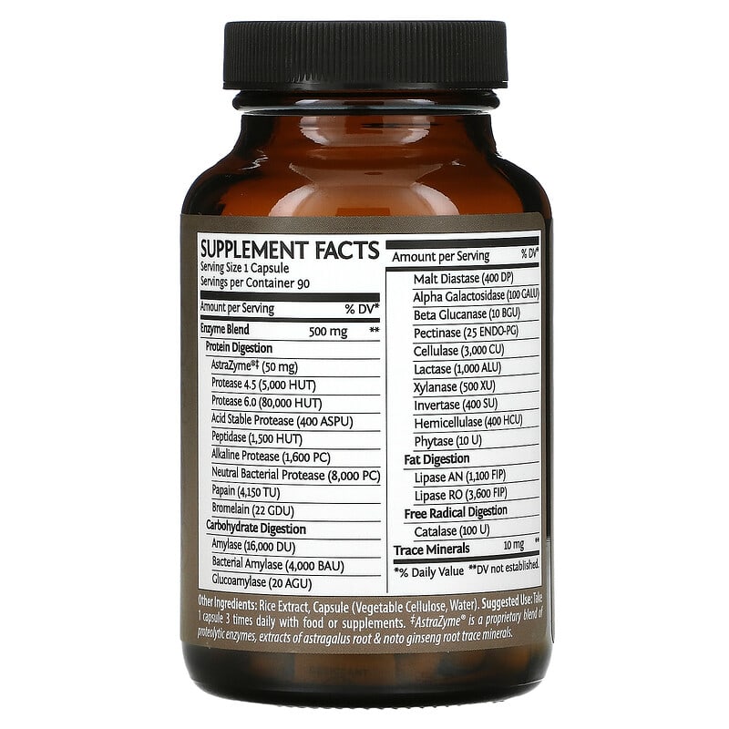Sunwarrior, Enzorb Digestive Enzymes, 90 Vegan Capsules 814784023328