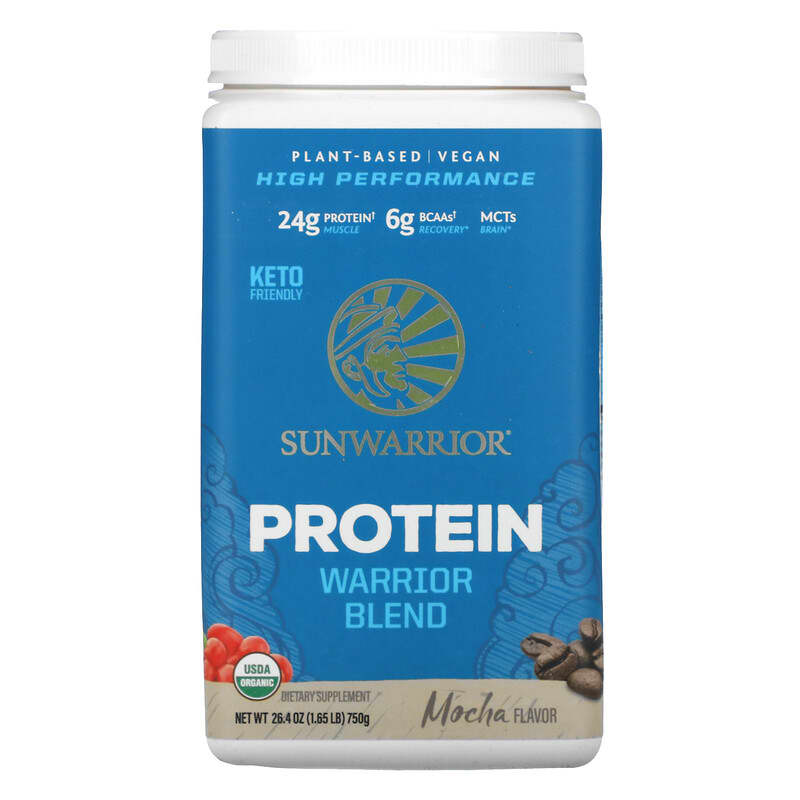 Sunwarrior Warrior Blend Protein Mocha 1.65 lb (750 g) 814784024271