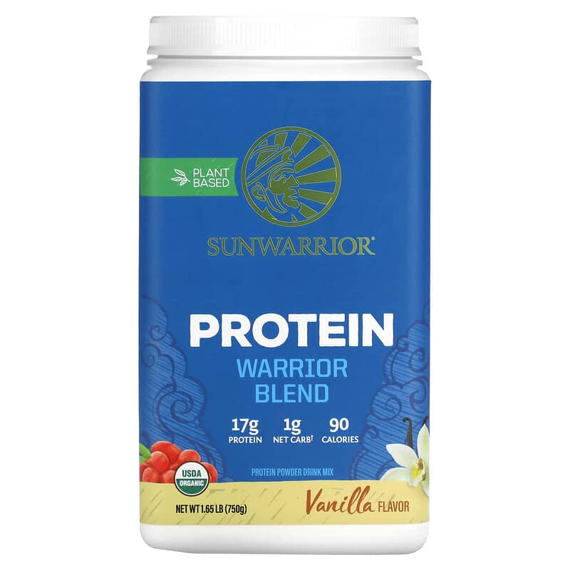 Sunwarrior Warrior Blend Protein Vanilla 1.65 lb (750 g) 814784024318