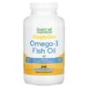 Super Nutrition Omega-3 Fish Oil 1,000 mg 240 Fish Softgels 898220021413