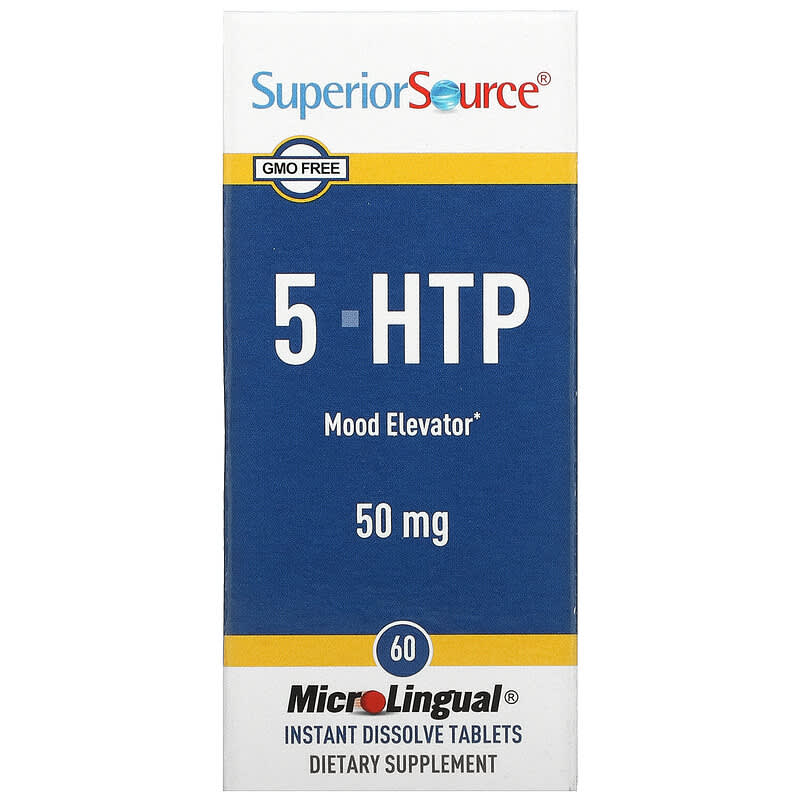 Superior Source 5-HTP 50 mg 60 MicroLingual Instant Dissolve Tablets 76635903306