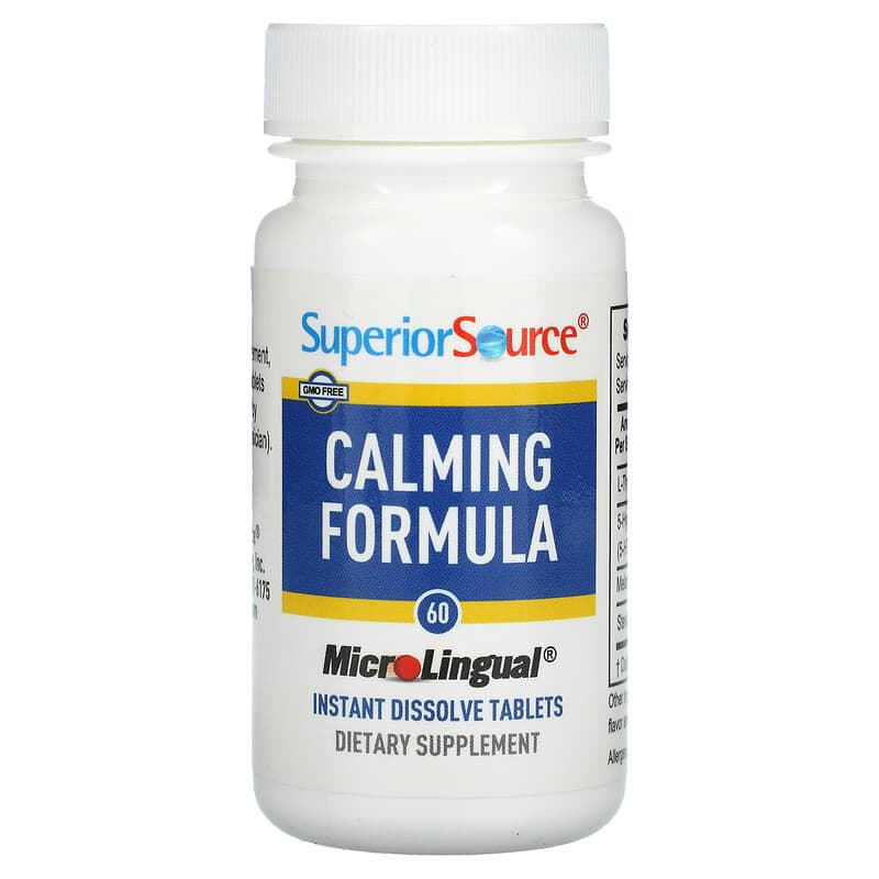 Superior Source, Calming Formula, 60 MicroLingual Instant Dissolve Tablets 76635903658