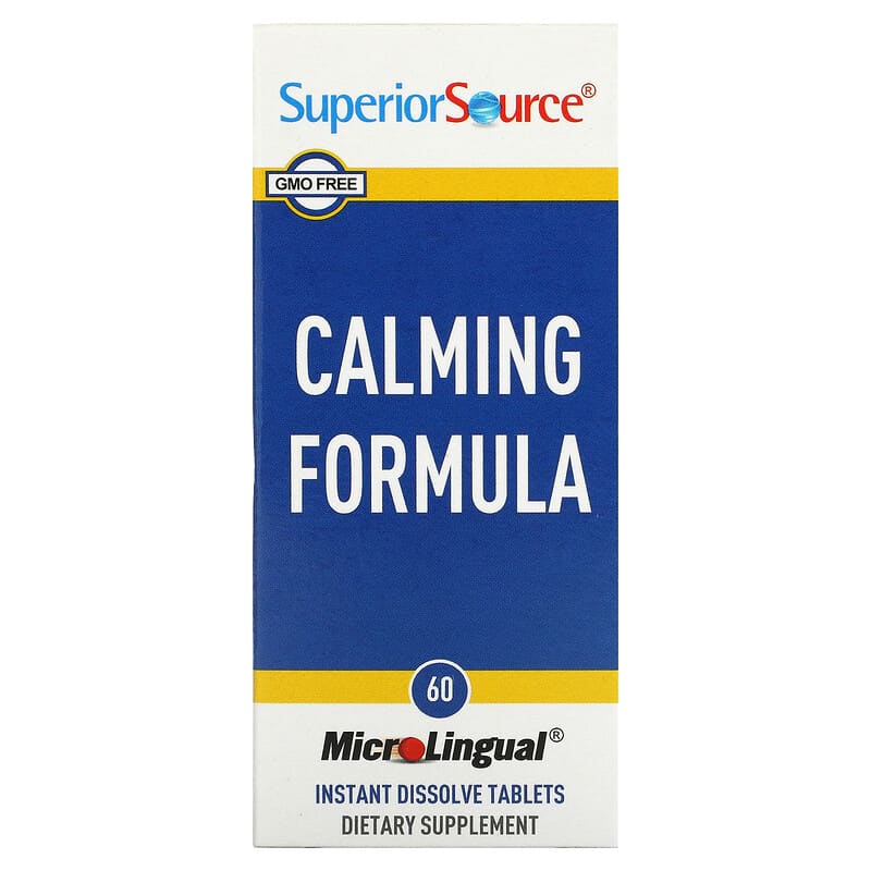 Superior Source Calming Formula 60 MicroLingual Instant Dissolve Tablets 76635903658