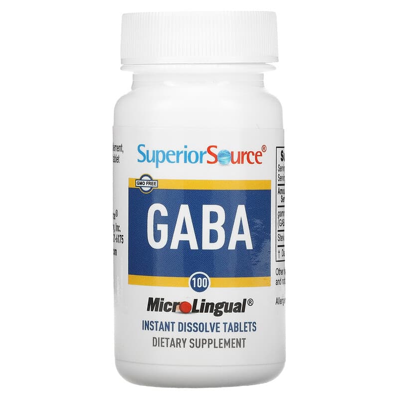 Superior Source, GABA, 100 mg, 100 MicroLingual Instant Dissolve Tablets 76635909001