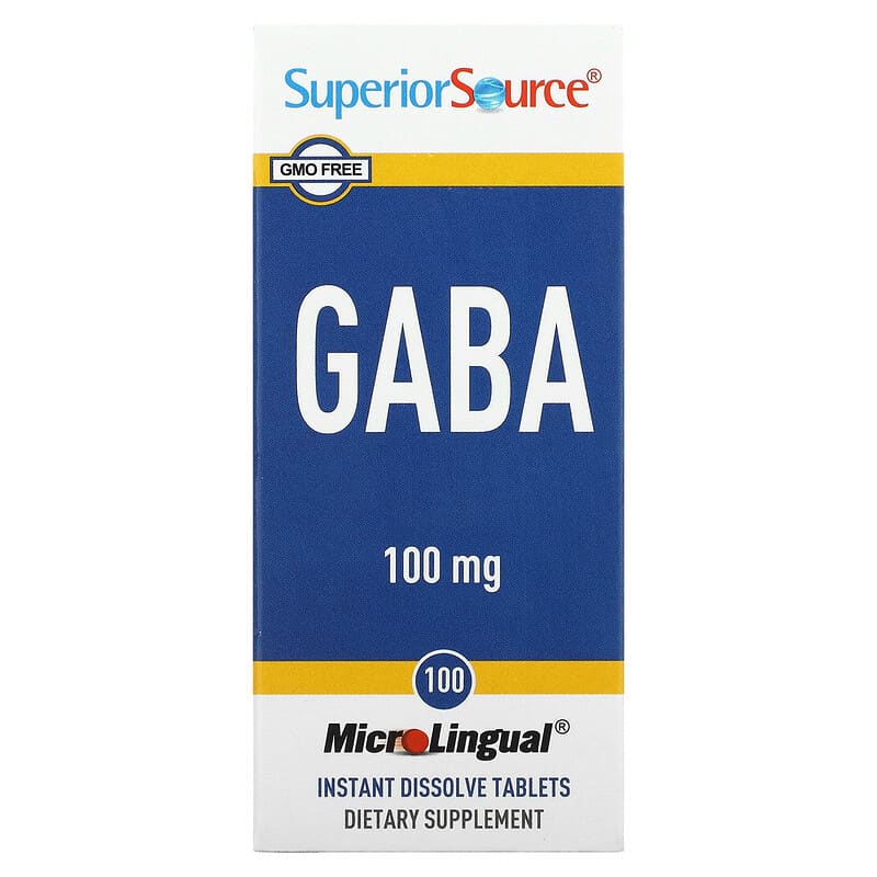 Superior Source GABA 100 mg 100 MicroLingual Instant Dissolve Tablets 76635909001