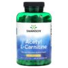Swanson Acetyl L-Carnitine 500 mg 240 Veggie Capsules 87614116501