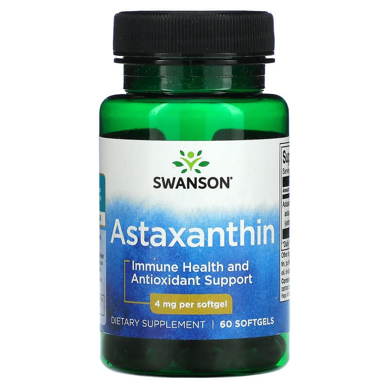 Swanson Astaxanthin 4 mg 60 Softgels 87614027302