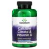 Swanson Calcium Citrate & Vitamin D 250 Tablets 87614018102