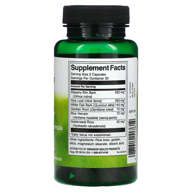 Swanson, Colon Helper, Colon Cleansing Formula, 60 Capsules 87614117614