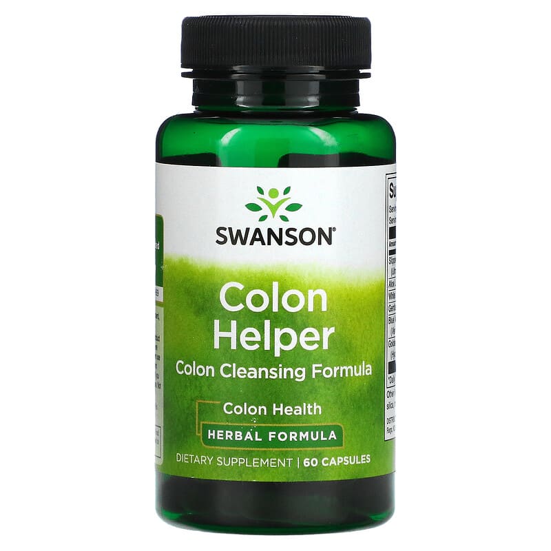 Swanson Colon Helper Colon Cleansing Formula 60 Capsules 87614117614
