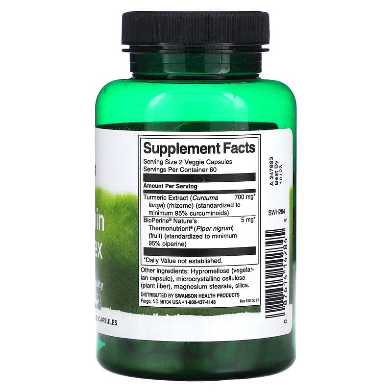 Swanson, Curcumin Complex, 120 Veggie Capsules 87614142845