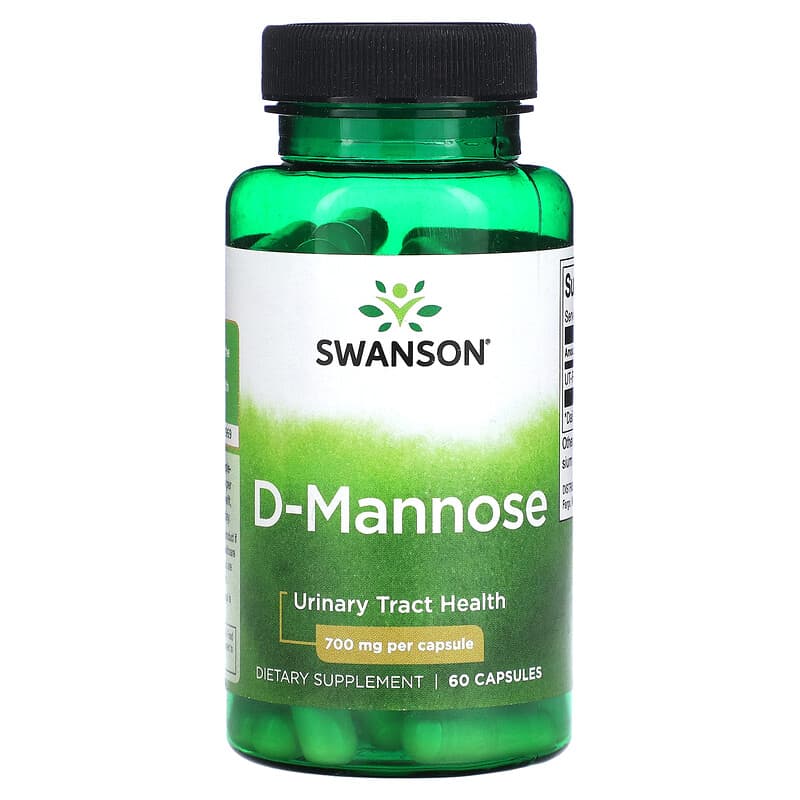 Swanson D-Mannose 700 mg 60 Capsules 87614111858