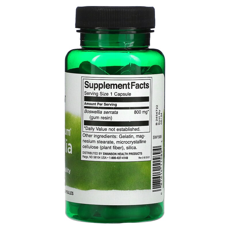 Swanson, Full Spectrum Boswellia, Double Strength, 60 Capsules 87614115894