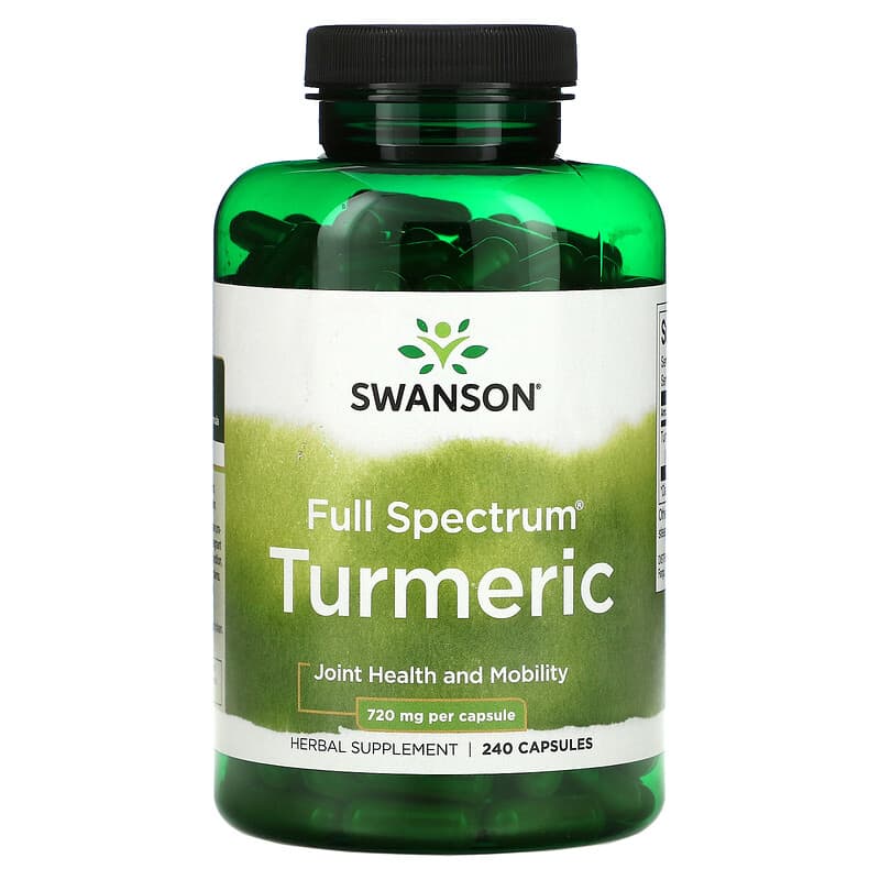 Swanson Full Spectrum Turmeric 360 mg 240 Capsules 87614110752