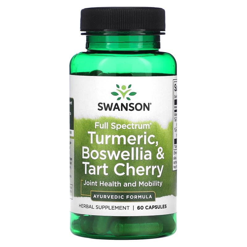 Swanson Full Spectrum Turmeric Boswellia & Tart Cherry 60 Capsules 87614115924