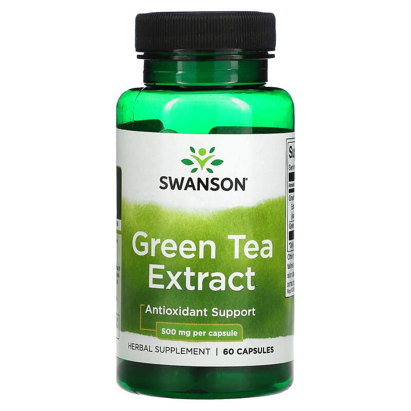 Swanson Green Tea Extract 500 mg 60 Capsules 87614140995