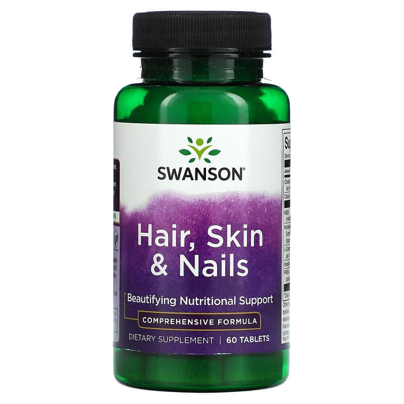 Swanson Hair Skin & Nails 60 Tablets 87614018836