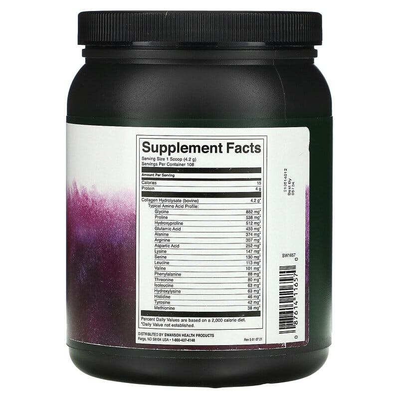 Swanson, High Plains Collagen Hydrolysate Powder, 16 oz (454 g) 87614116570