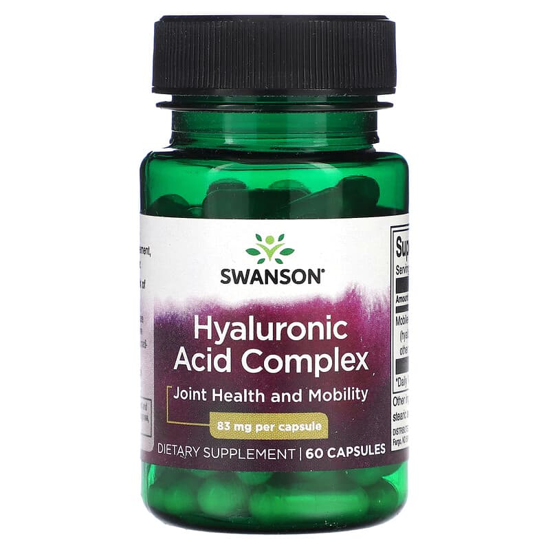Swanson Hyaluronic Acid Complex 83 mg  60 Capsules 87614028620
