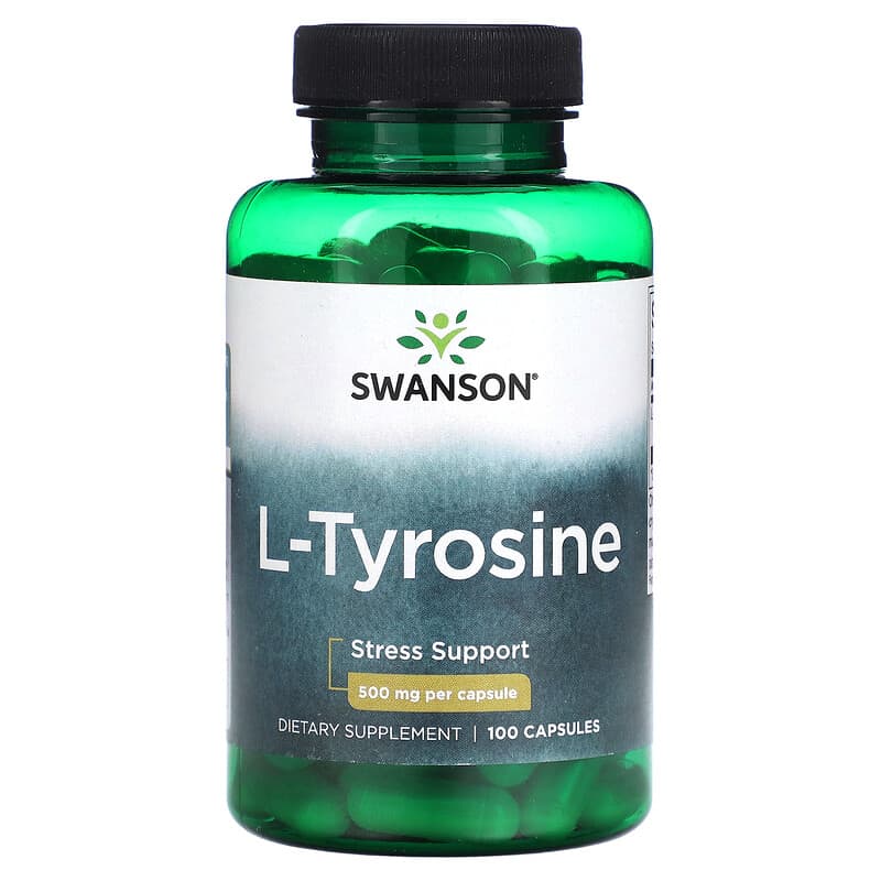 Swanson L-Tyrosine 500 mg 100 Capsules 87614018553