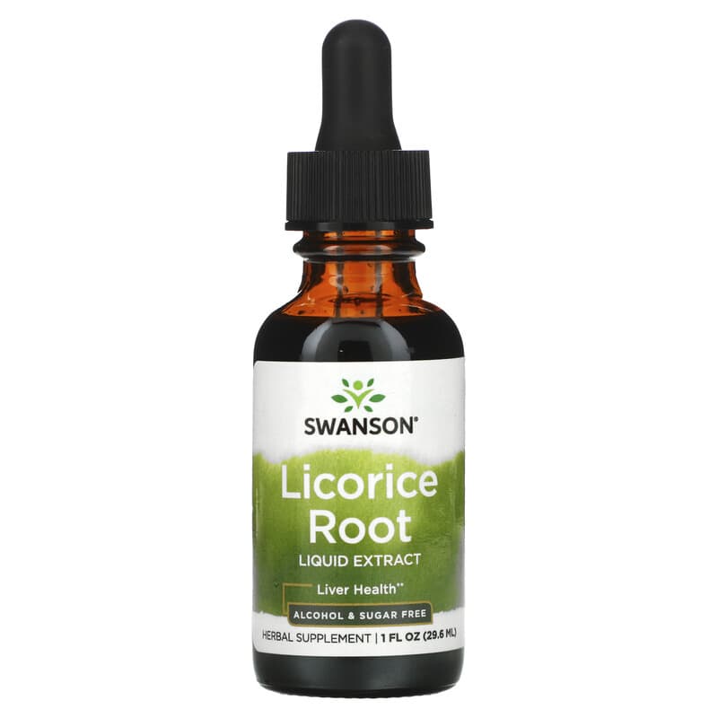 Swanson Licorice Root Liquid Extract 1 fl oz (29.6 ml) 87614113234