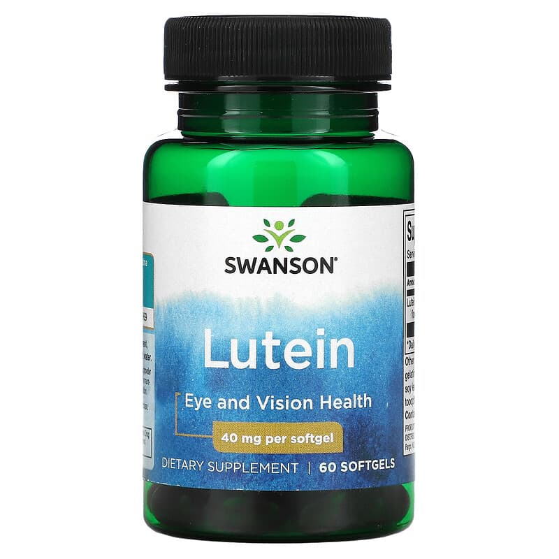 Swanson Lutein 40 mg 60 Softgels 87614029818