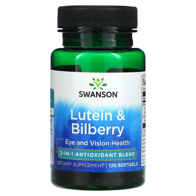 Swanson Lutein & Bilberry 120 Softgels 87614029900
