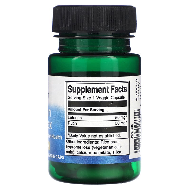 Swanson, Luteolin Complex, 100 mg, 30 Veggie Caps 87614028354