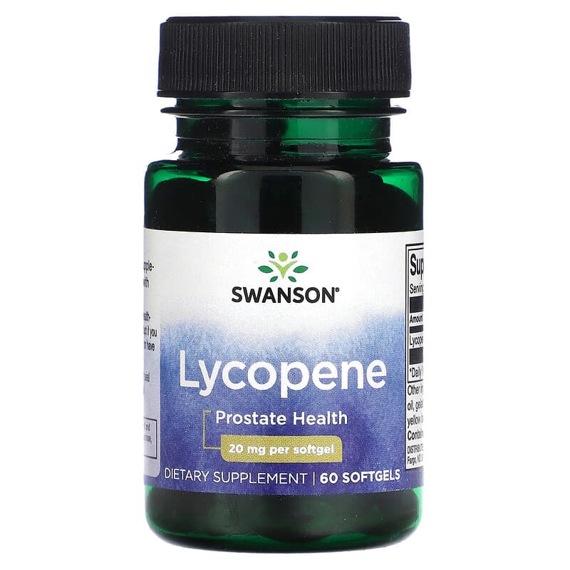 Swanson Lycopene 20 mg 60 Softgels 87614019505
