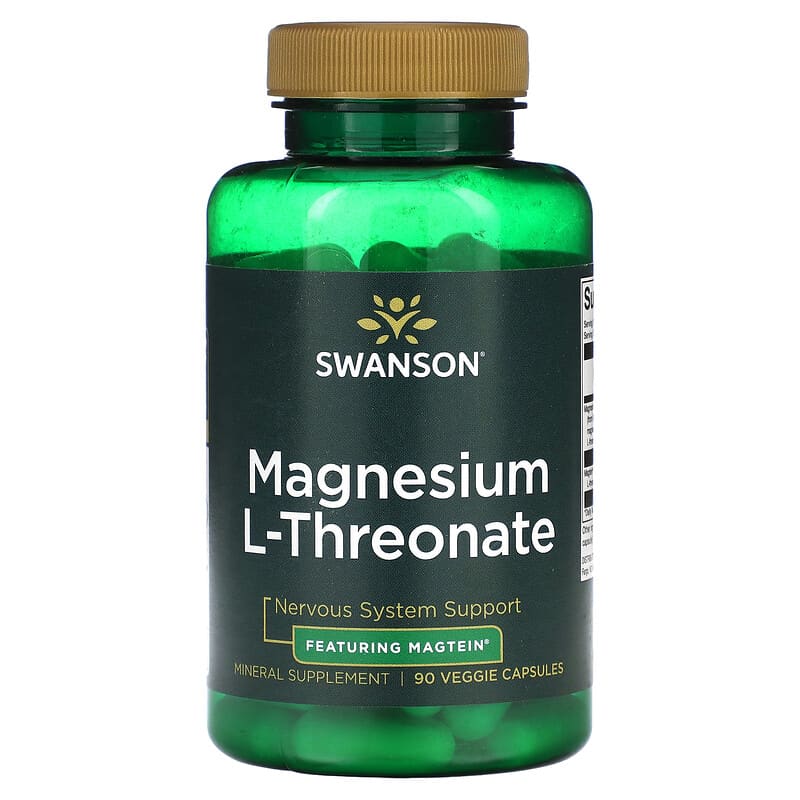 Swanson Magnesium L-Threonate 90 Veggie Capsules 87614027005