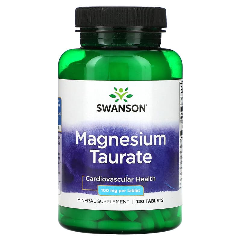 Swanson Magnesium Taurate 100 mg 120 tablets 87614113647