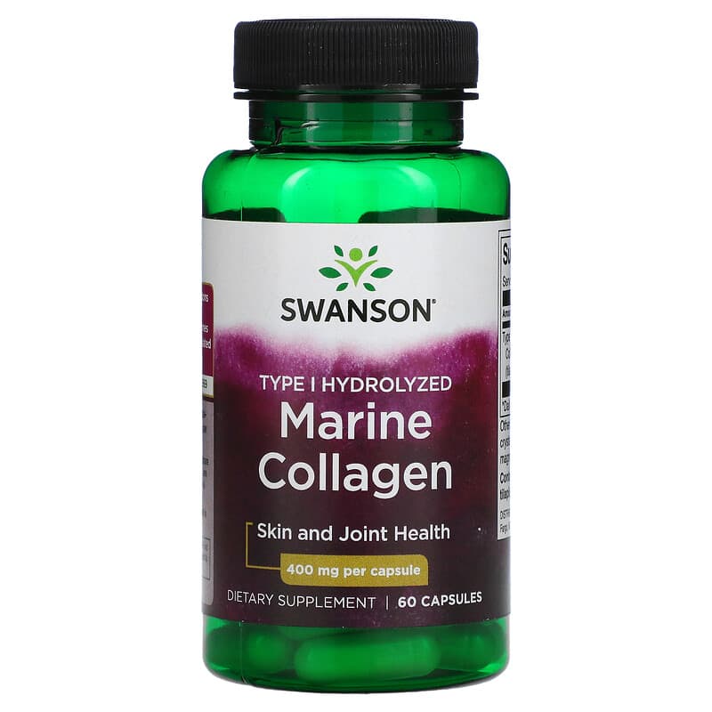 Swanson Marine Collagen 400 mg 60 Capsules 87614210346