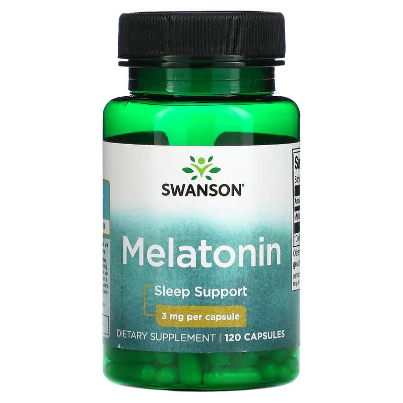 Swanson Melatonin 3 mg 120 Capsules 87614015026