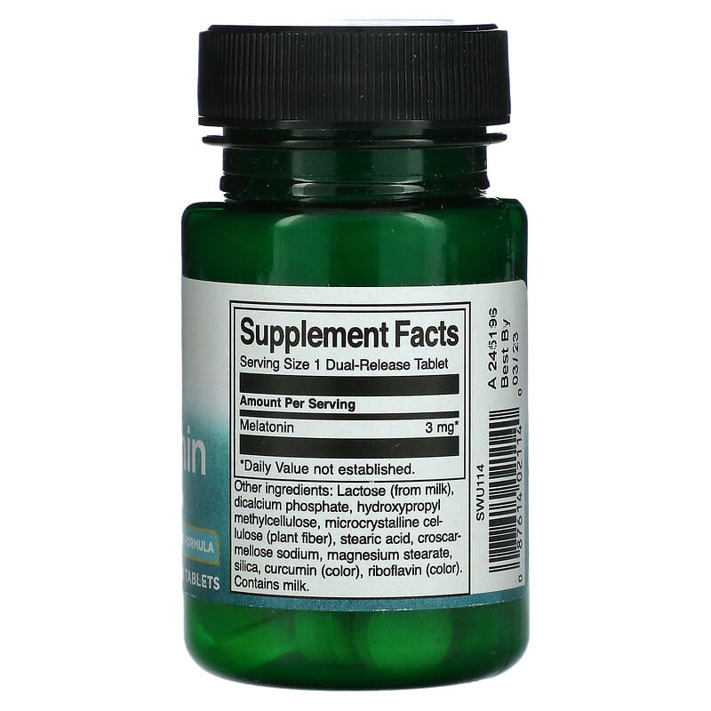Swanson, Melatonin, 3 mg, 60 Tablets 87614021140