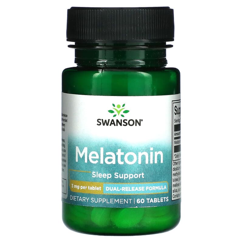 Swanson Melatonin 3 mg 60 Tablets 87614021140