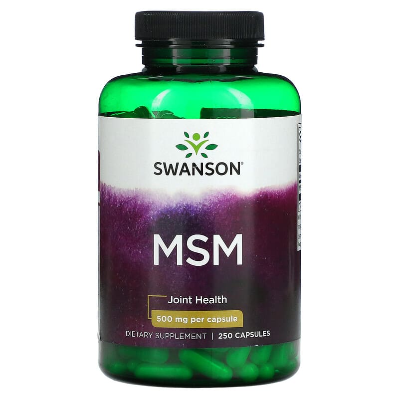 Swanson MSM Joint Health 250 mg 250 Capsules 87614016535