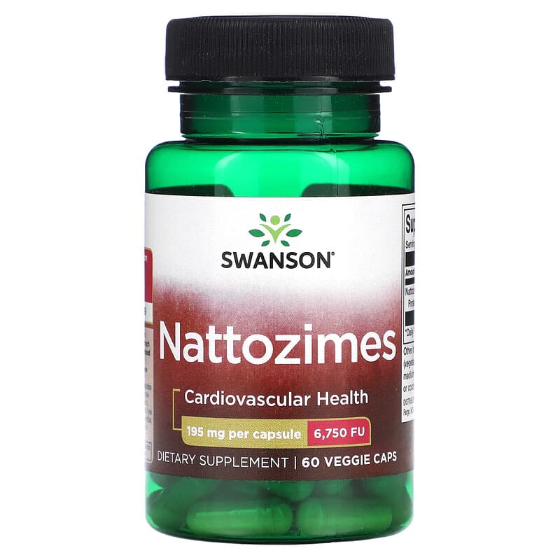 Swanson Nattozimes 195 mg (6,750 FU) 60 Veggie Caps 87614023267