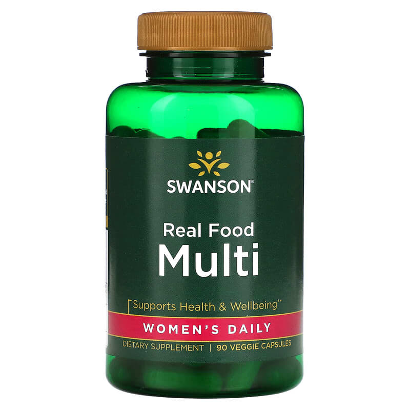 Swanson Real Food Multi Women's Daily 90 Veggie Capsules 87614210377