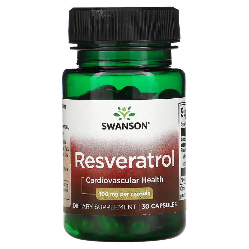 Swanson Resveratrol 100 mg 30 Capsules 87614022833