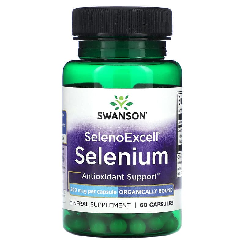 Swanson SelenoExcell Selenium 200 mcg 60 Capsules 87614020860