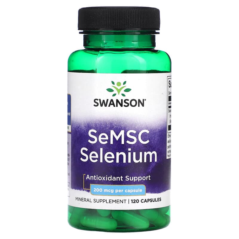Swanson SeMSC Selenium 200 mcg 120 Capsules 87614021713