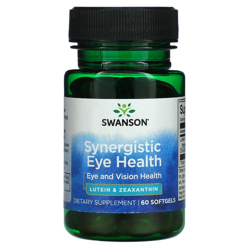 Swanson Synergistic Eye Health Eye And Vision 60 Softgels 87614029863